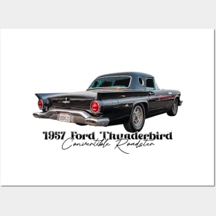 1957 Ford Thunderbird Convertible Roadster Posters and Art